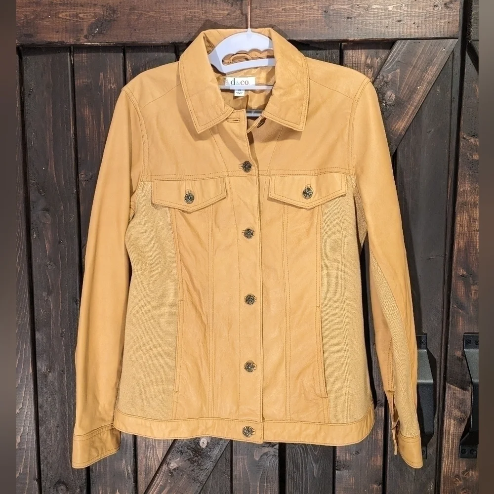 DENIM and Company leather jacket size xs - Picture 1 of 12